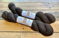 100% Alpaca Yarn 2 Ply Sport Weight Dusty Black