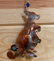 Momma and Joey Kangaroo Ornament