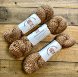 100% Alpaca Yarn Fingering Weight Fawn Tweed