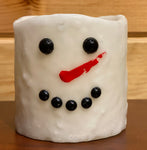 Snowman LED Pillar Candle