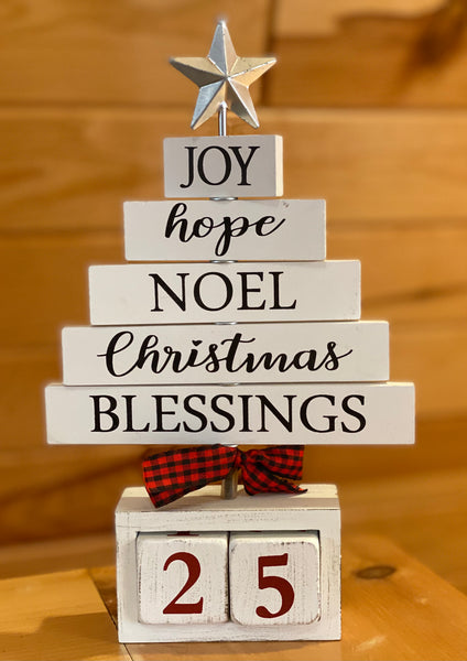 Wooden Christmas Countdown